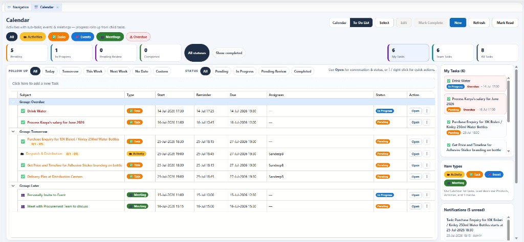 IxpertOnCloud task and workflow to-do list